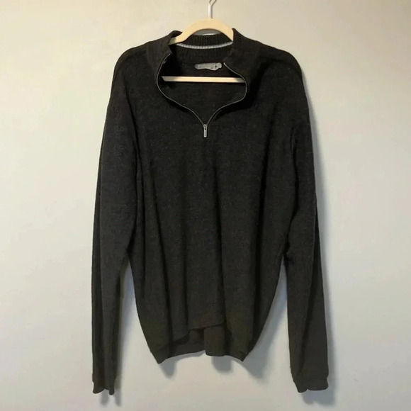 Smartwool quarter zip grey merino wool  sweater - Picture 1 of 5